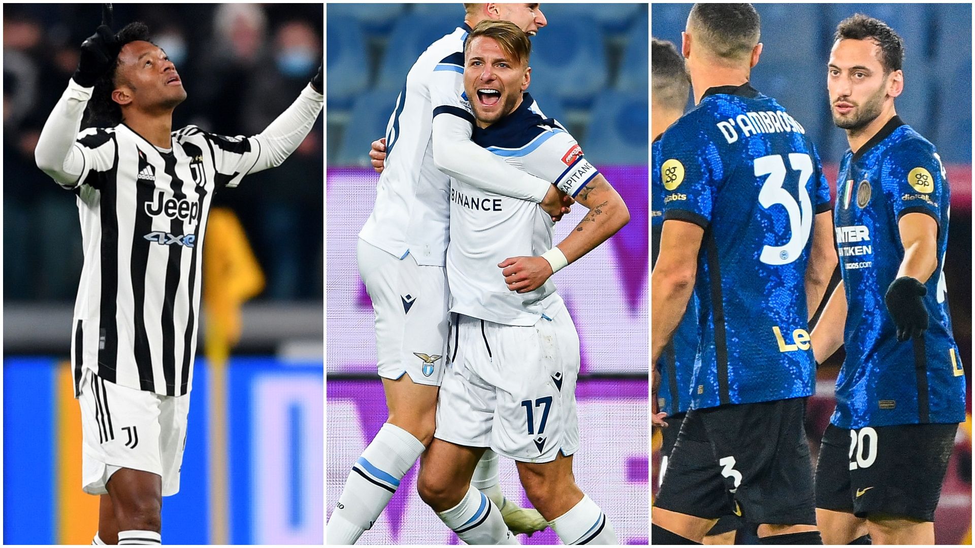 Cuadrado Immobile Calhanoglu Top 11 16 giornata