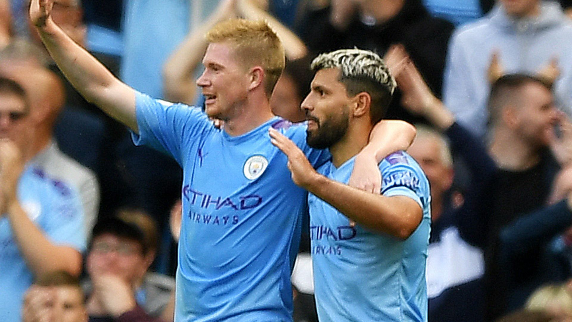 Kevind De Bruyne Sergio Aguero Manchester City 2019-20
