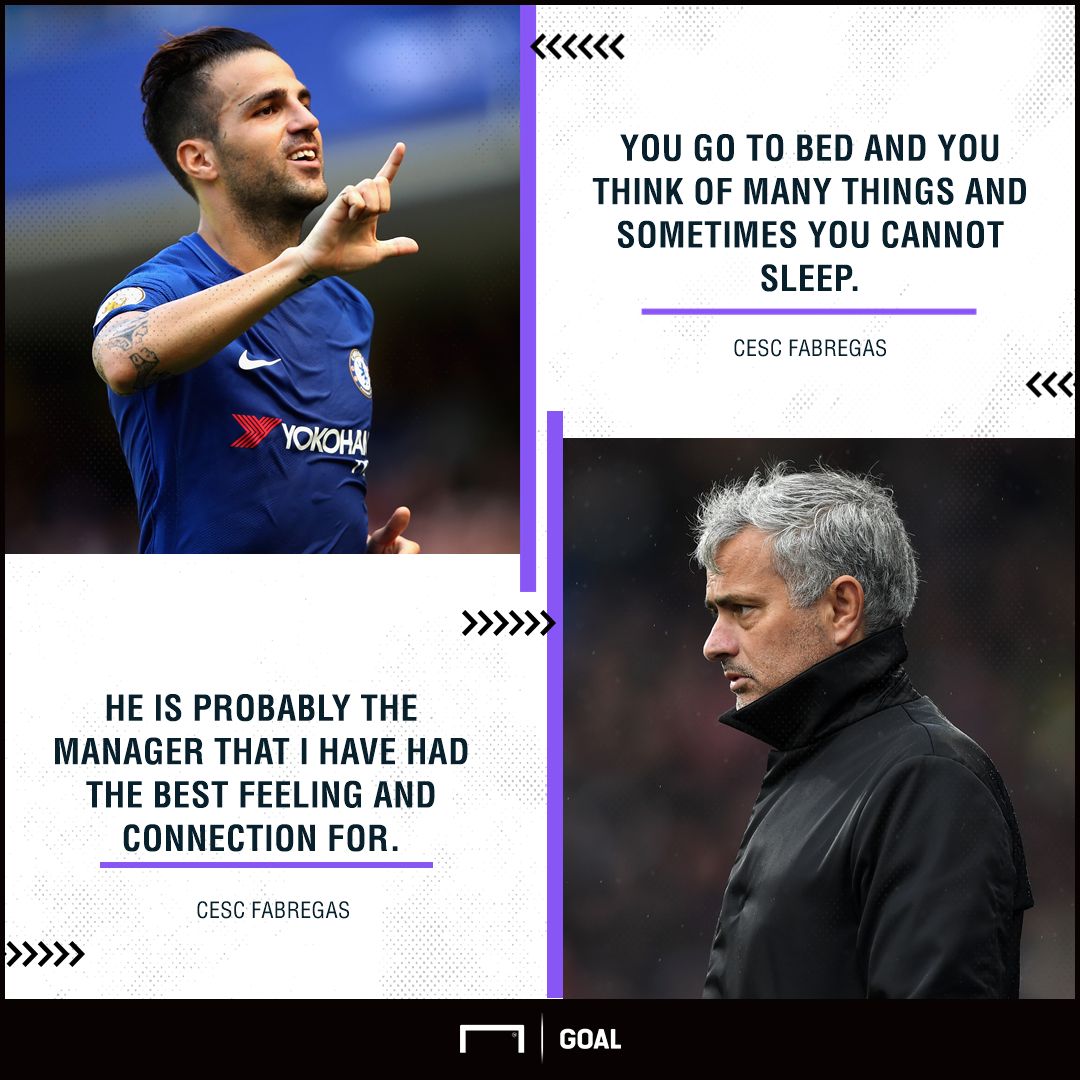 Cesc Fabregas Jose Mourinho sleepless nights
