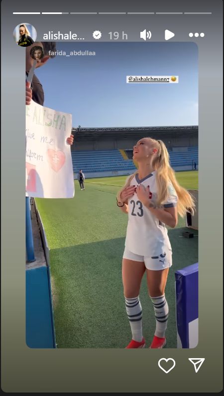 Swiss star Alisha Lehmann