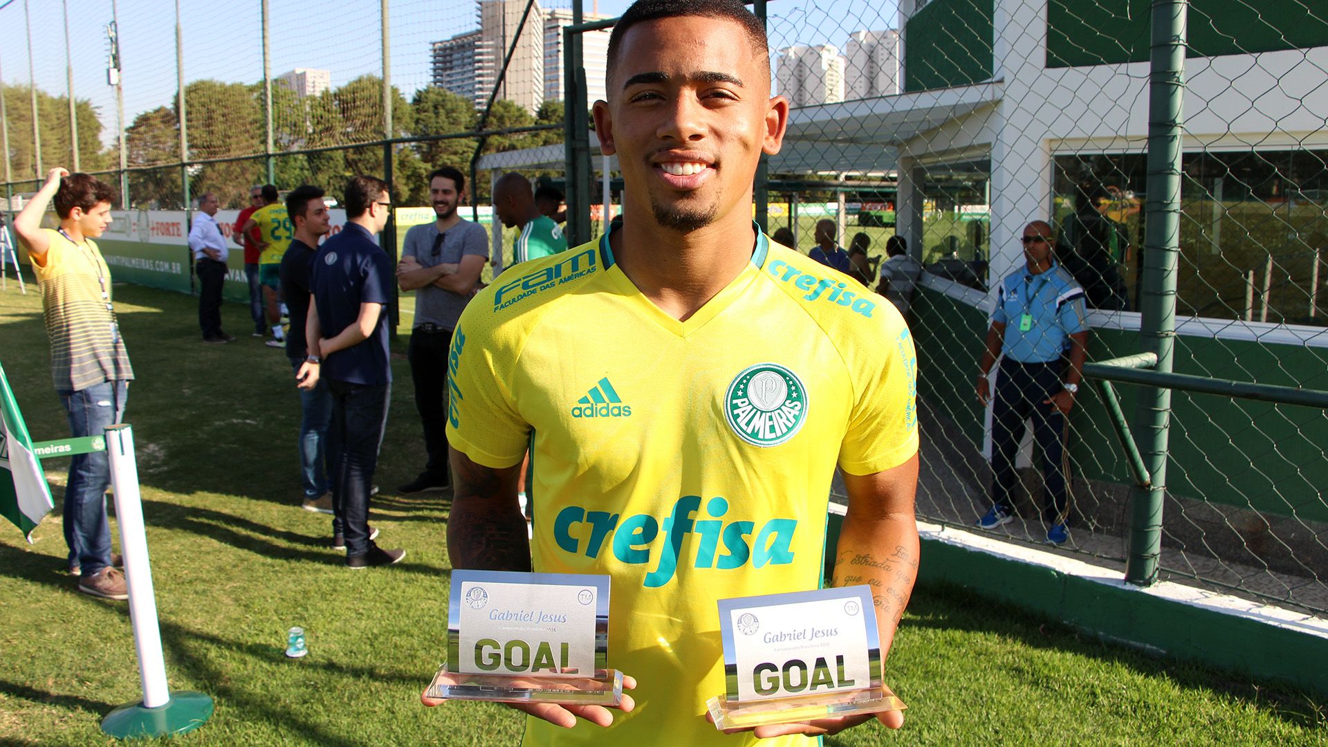 Gabriel Jesus Prêmio Goal 2016 Palmeiras