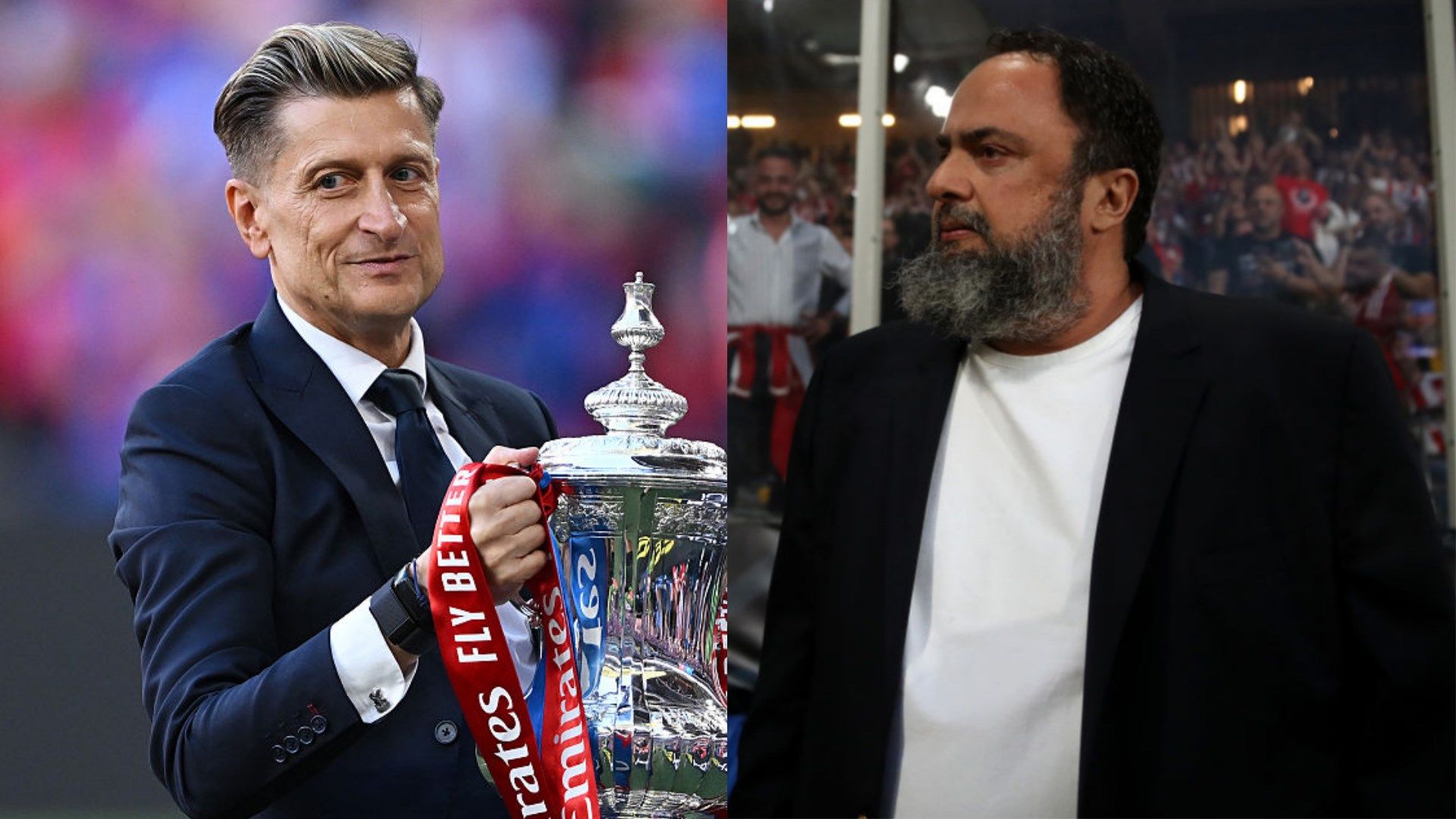 Steve Parish and Evangelos Marinakis