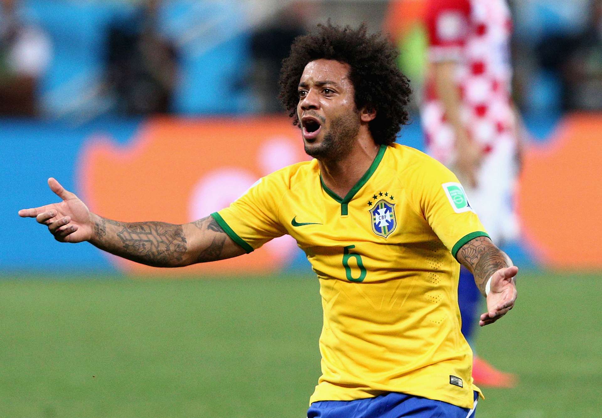 Marcelo Brazil Croatia 2014 World Cup Group A 06122014