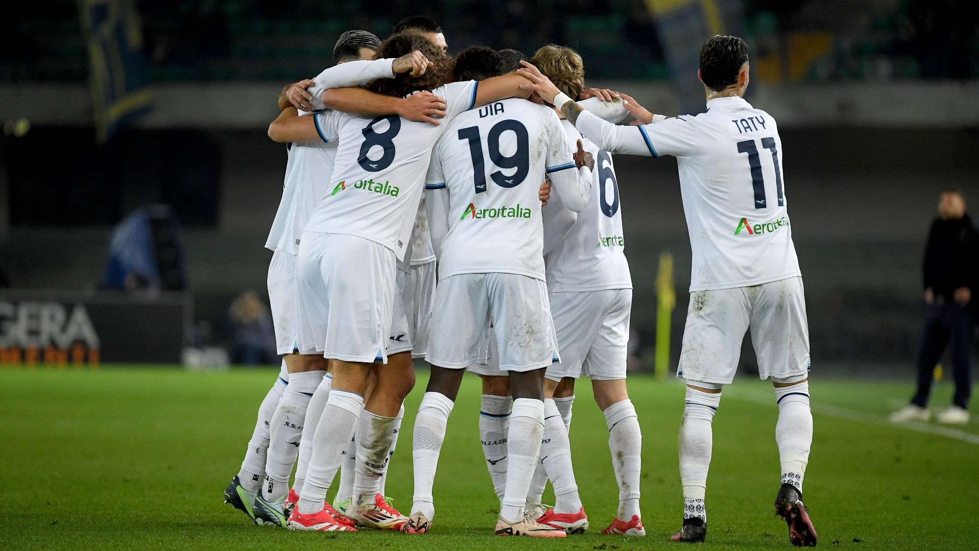 Verona Lazio esultanza 2025