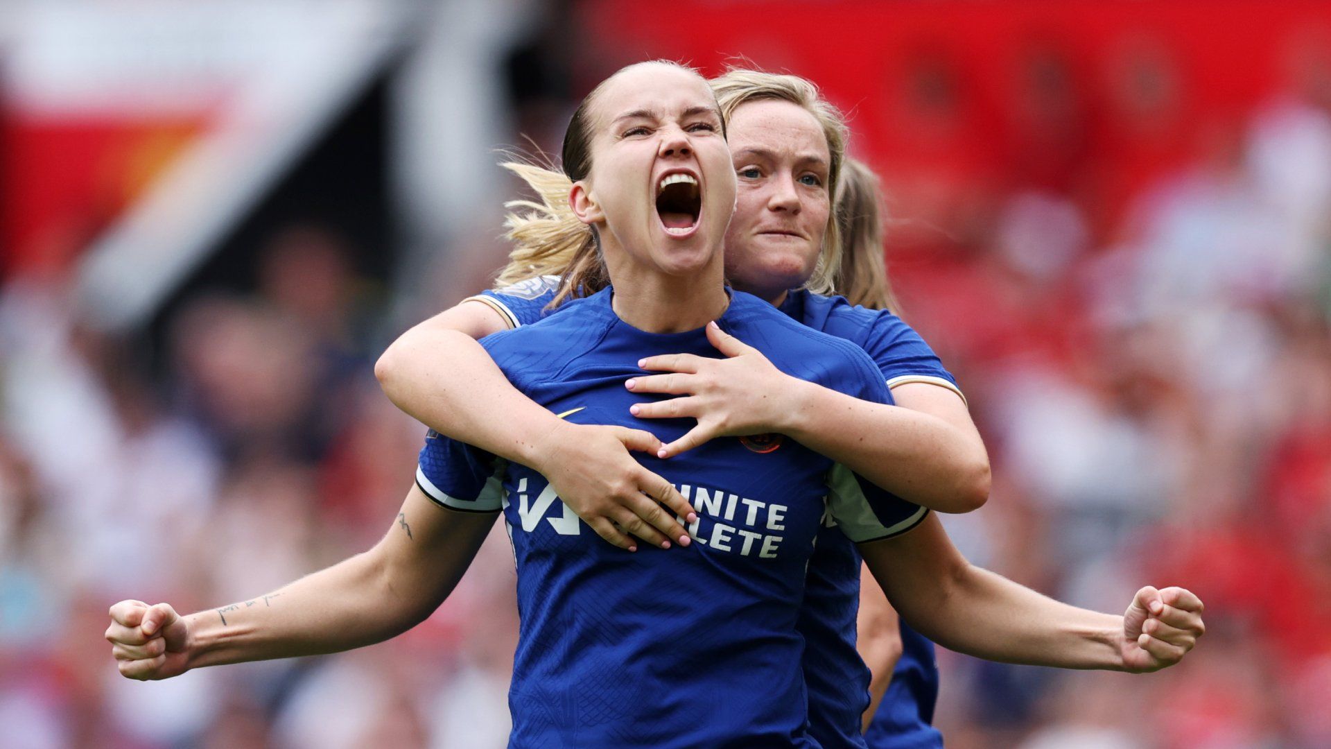 Guro Reiten, Erin Cuthbert Chelsea women Man Utd women 2023-24