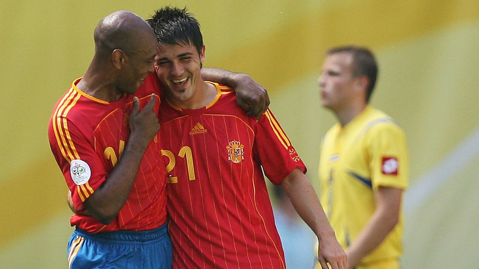 Marcos Senna David Villa Espanha Copa do Mundo 2006 14 06 2018
