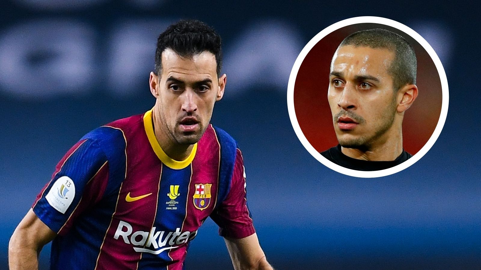 Sergio Busquets Thiago Alcantara FC Barcelona