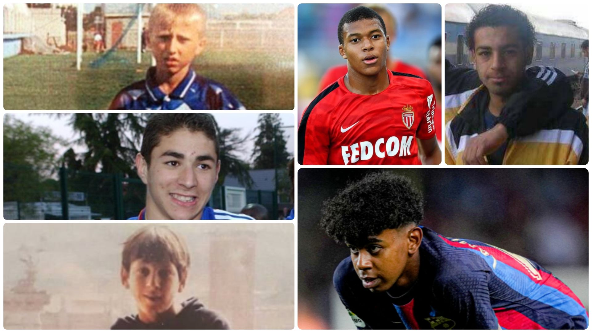 salah neymar mbappe benzema lamine social collage