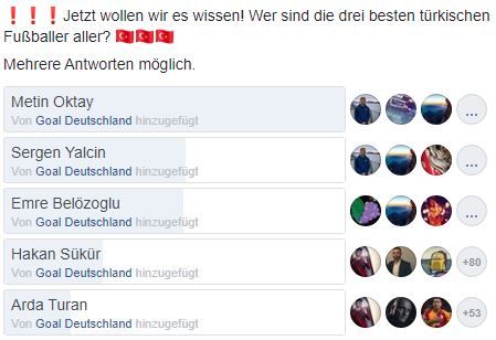 GER ONLY Türkei Facebook Umfrage