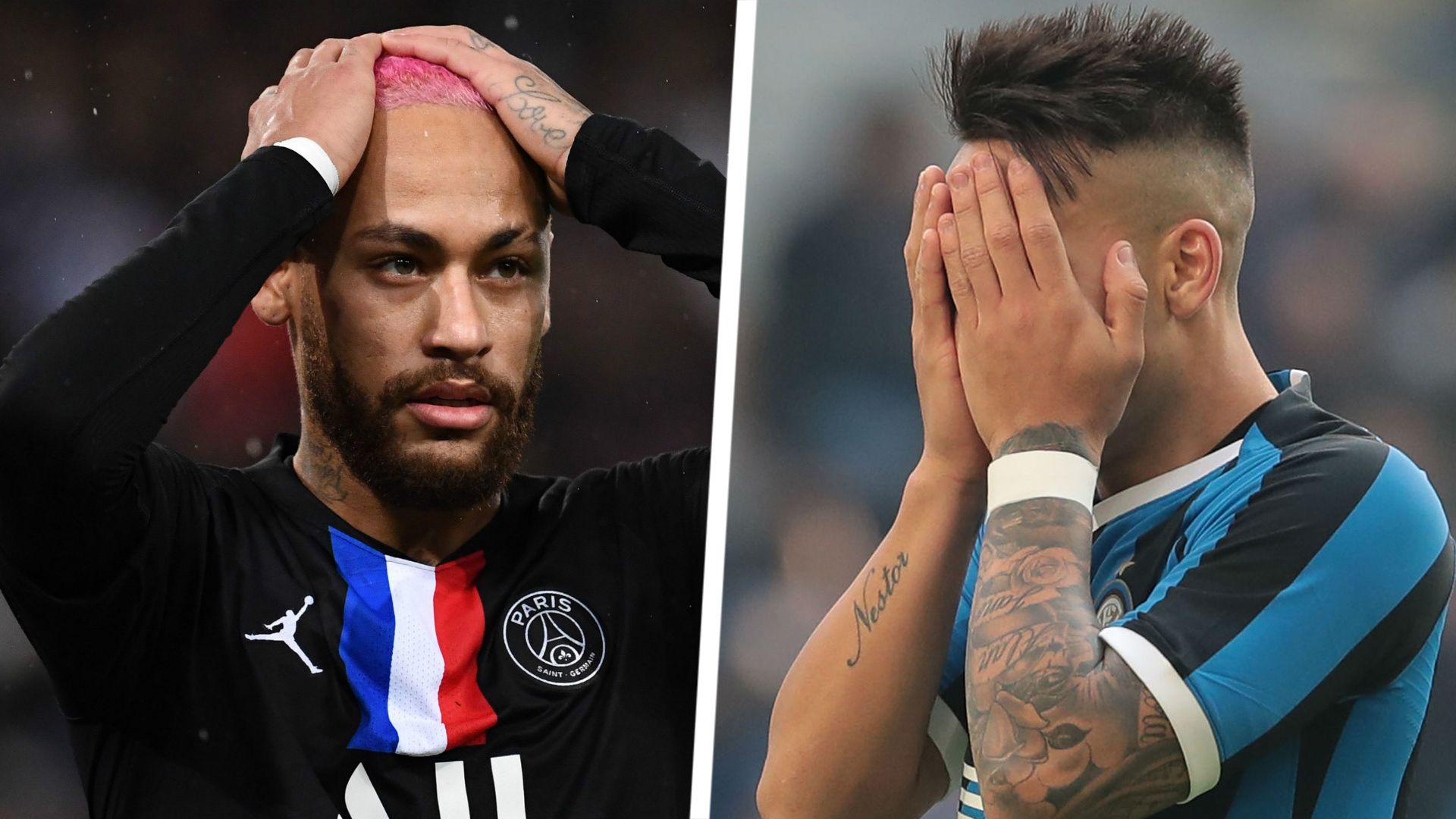 Neymar, PSG, Lautaro Martinez, Inter