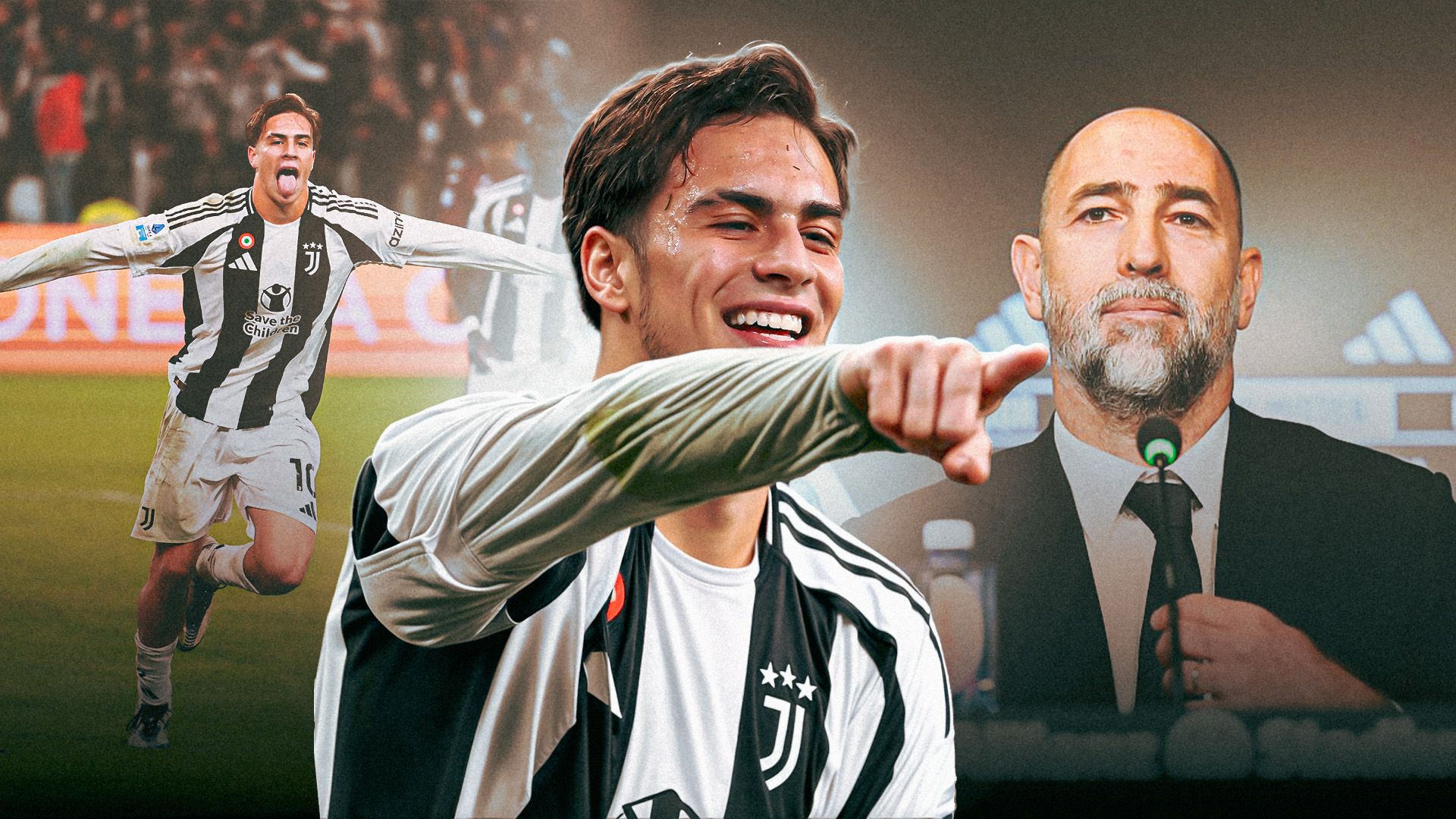Kenan Yildiz Igor Tudor Juventus GFX desktop