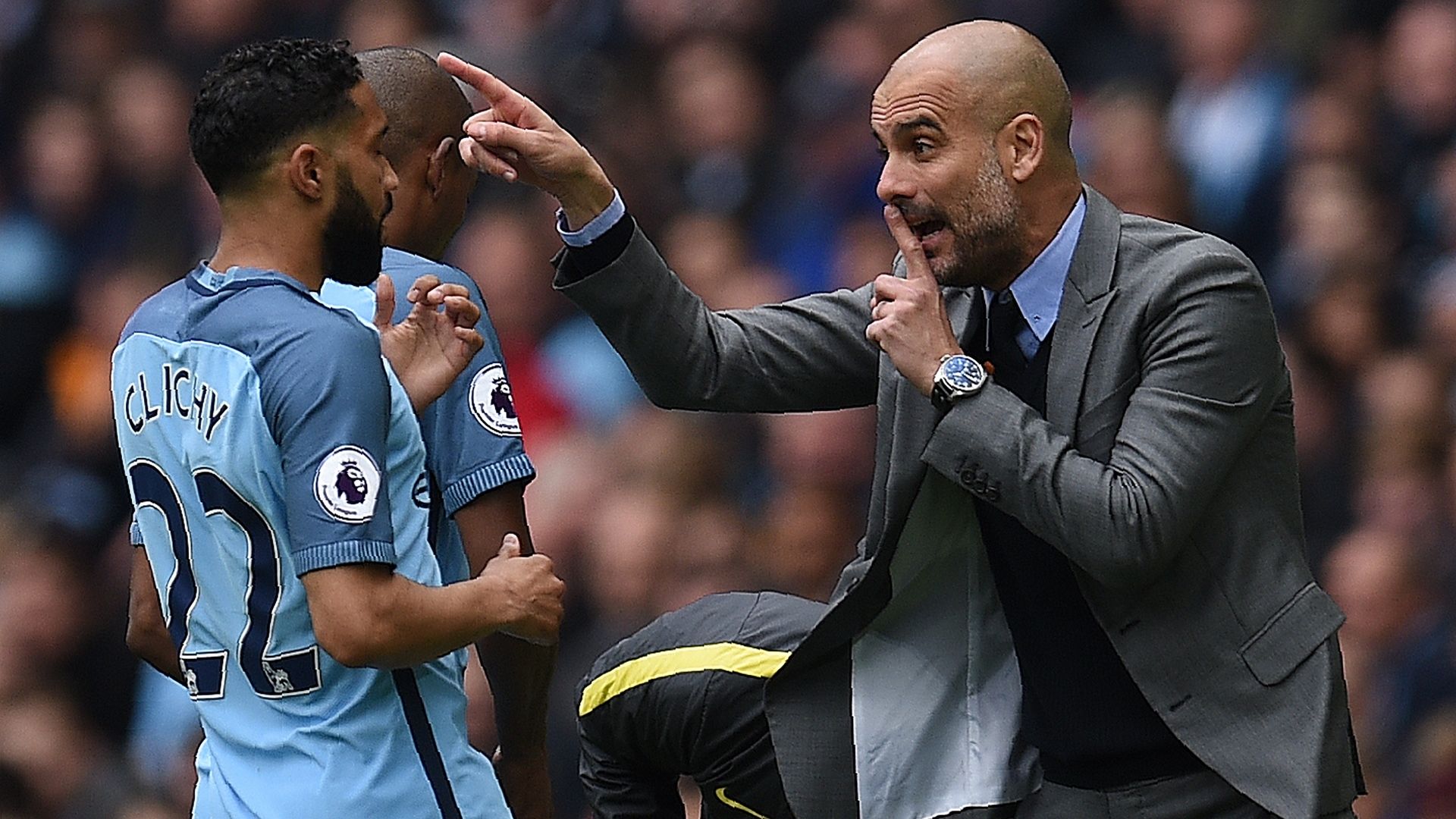 Gael Clichy & Pep Guardiola