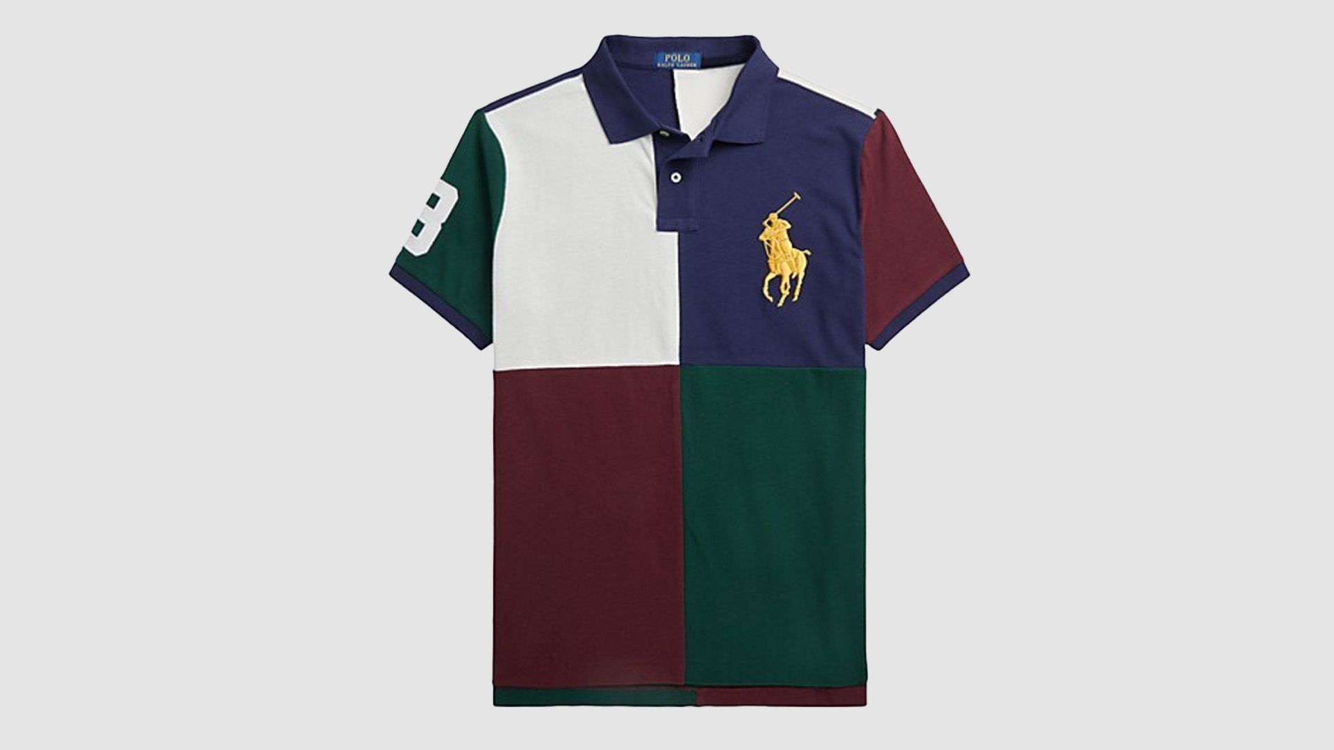 Polo Ralph Lauren Pony Colorblock Mesh Polo Shirt