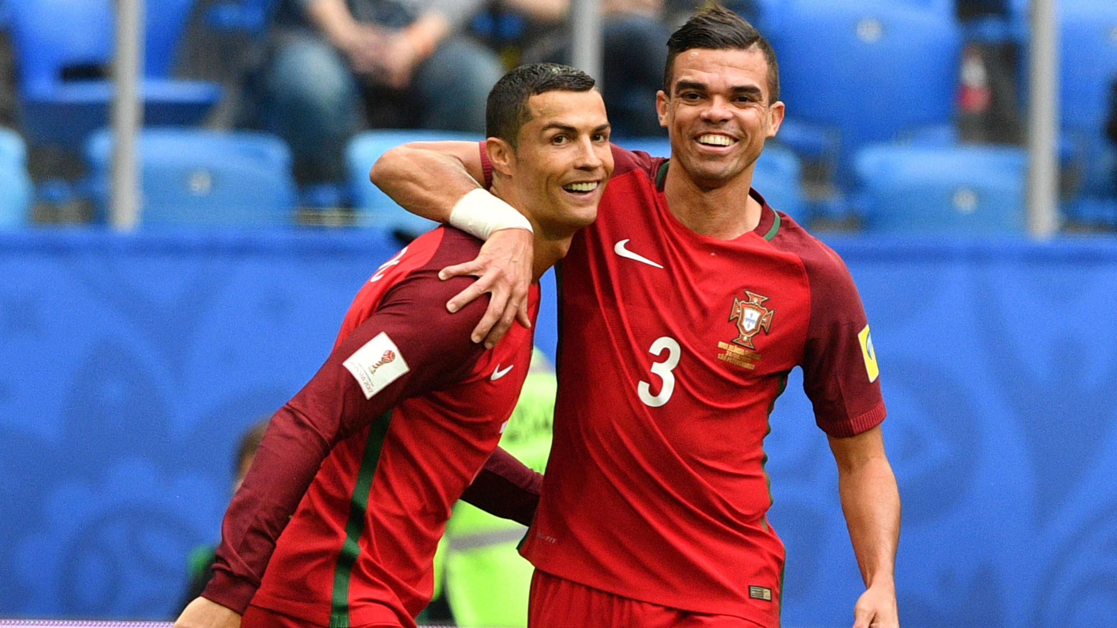 Cristiano Ronaldo Pepe Portugal Confederations Cup