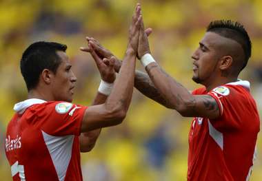 Alexis Sanchez Arturo Vidal Chile