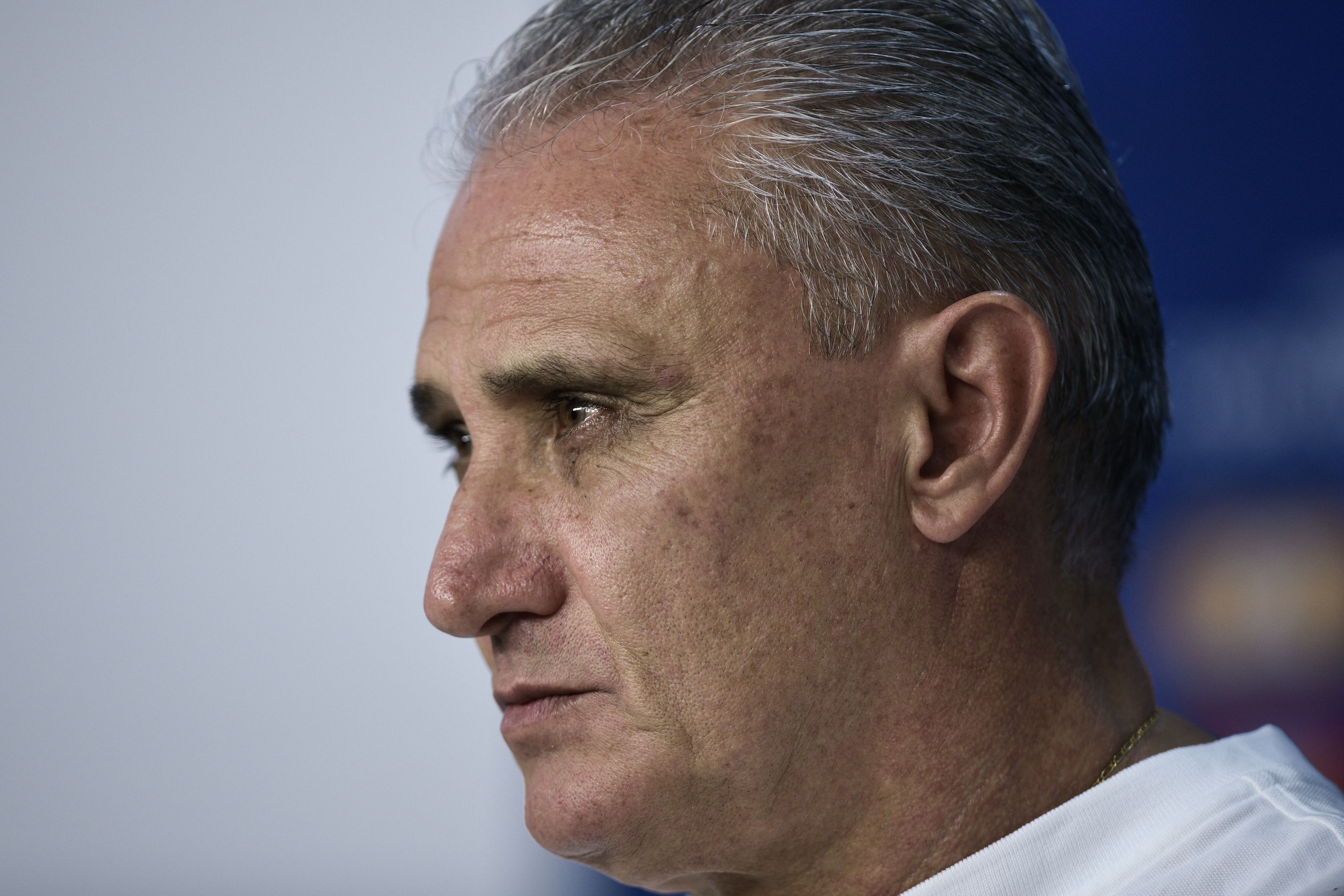 Tite em coletiva de imprensa