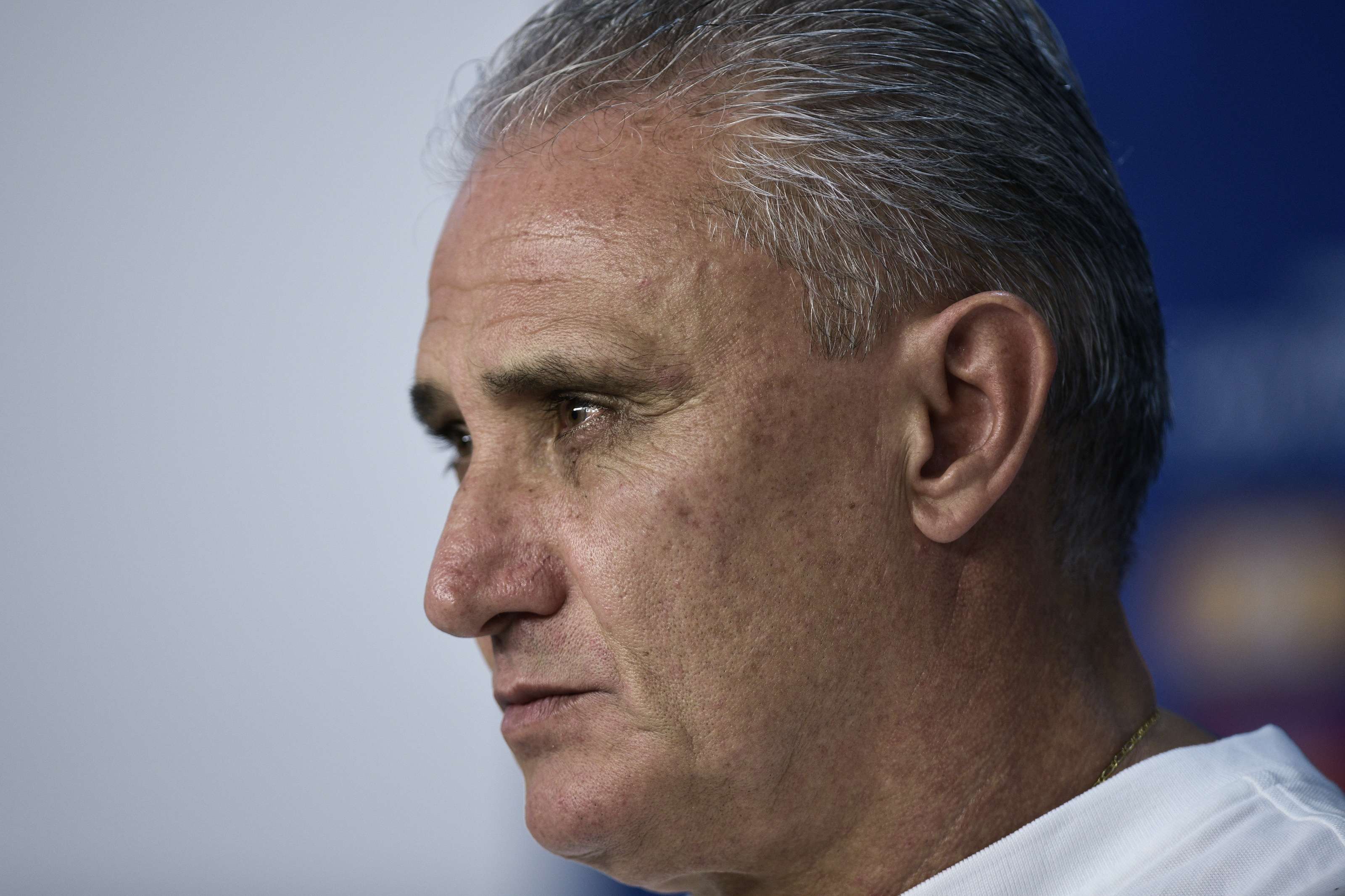 Tite em coletiva de imprensa