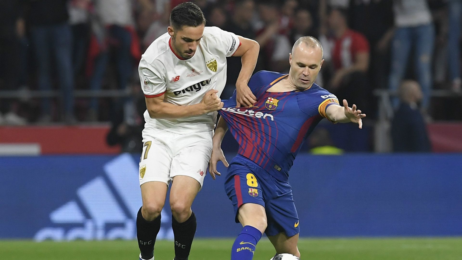 Pablo Sarabia Andres Iniesta Sevilla Barcelona Copa del Rey