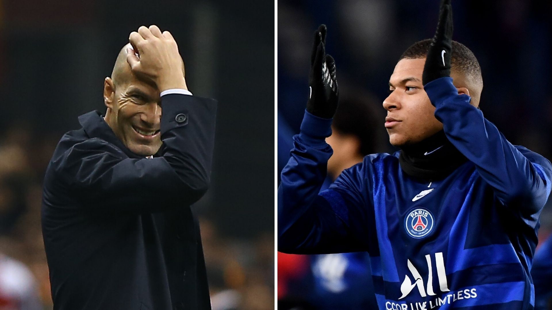 Zidane y Mbappé, Real Madrid y PSG