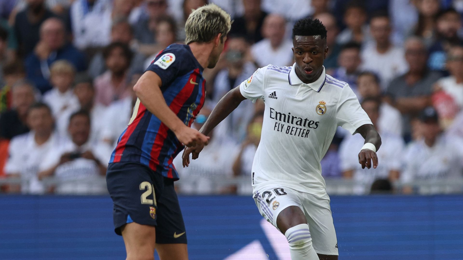Sergi Roberto Vinicius Real Madrid Barcelona Liga 16102022