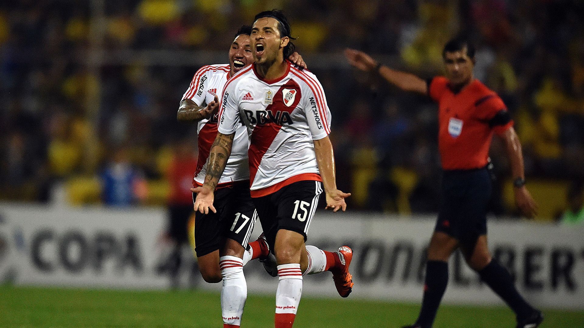 Leonardo Pisculichi Tabare Viudez Trujillanos River Copa Libertadores 25022016