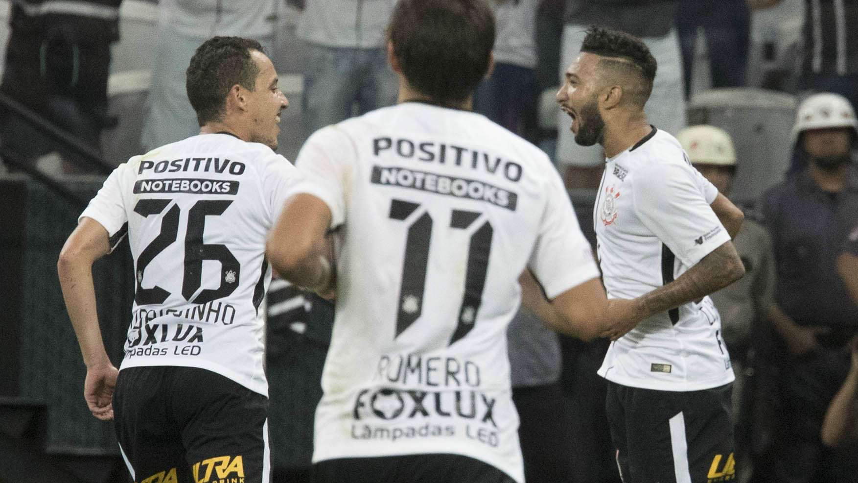Rodriguinho, Romero e Clayson - Corinthians - 24/02/2018