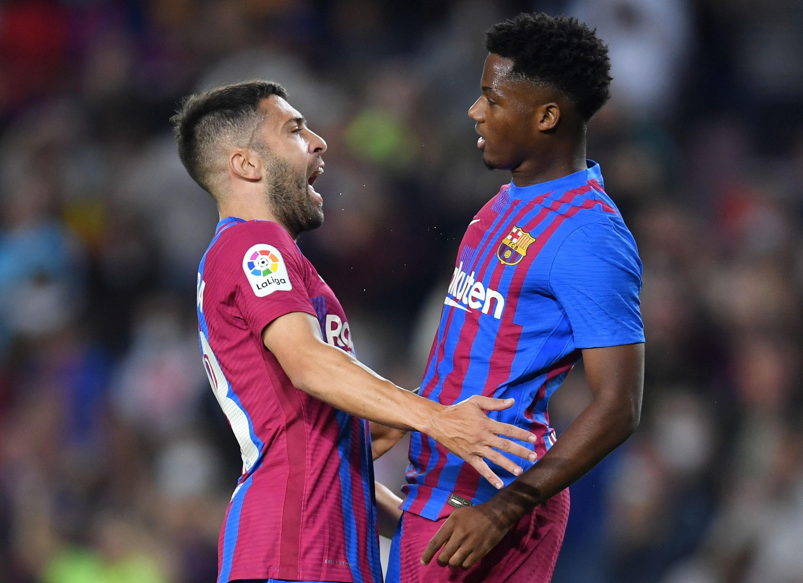 Jordi Alba Ansu Fati Barcelona