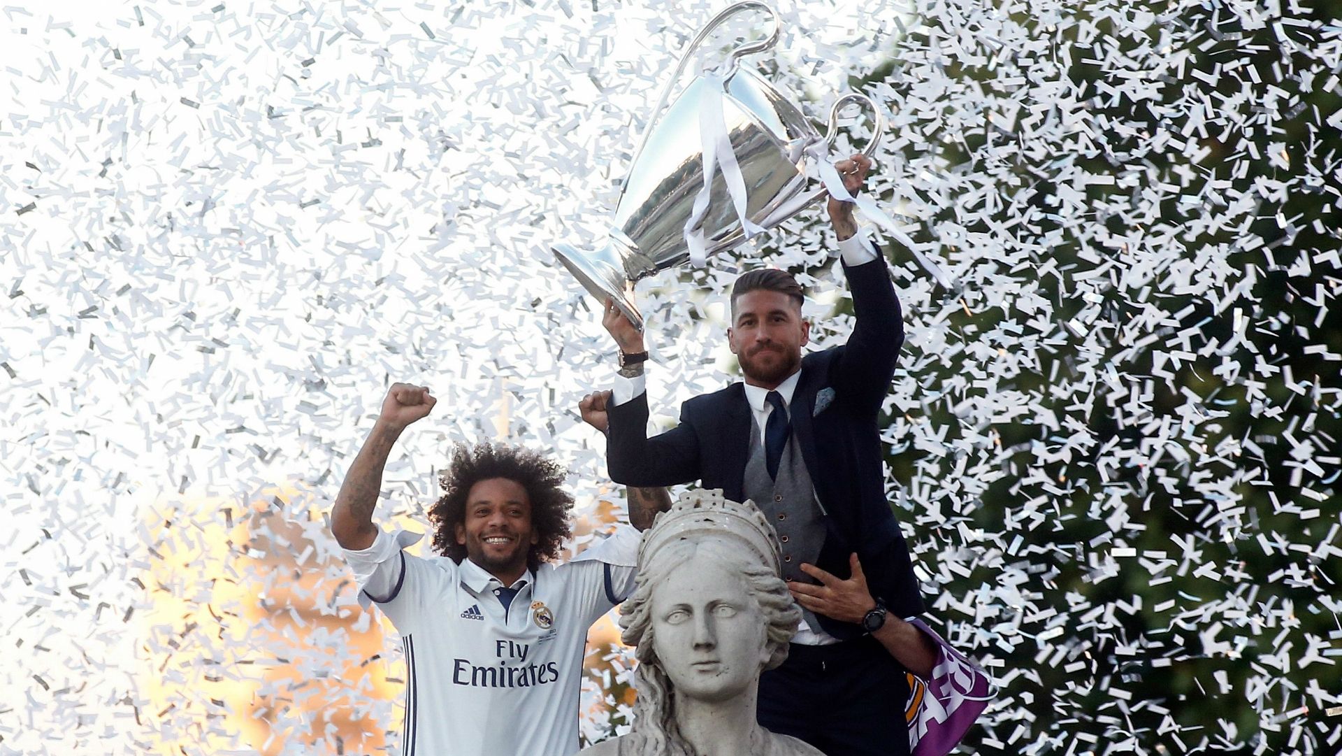 Sergio Ramos Marcelo Real Madrid celebration