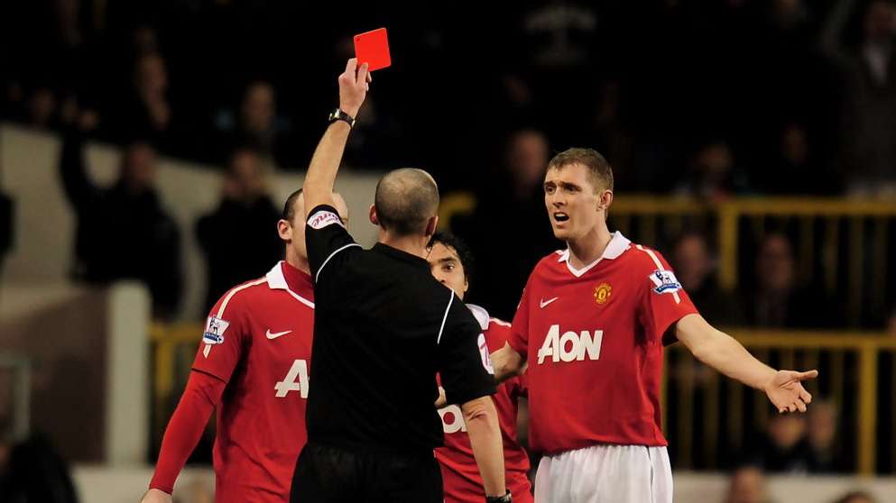 Rafael Da Silva Manchester United Tottenham Red Card Mike Dean