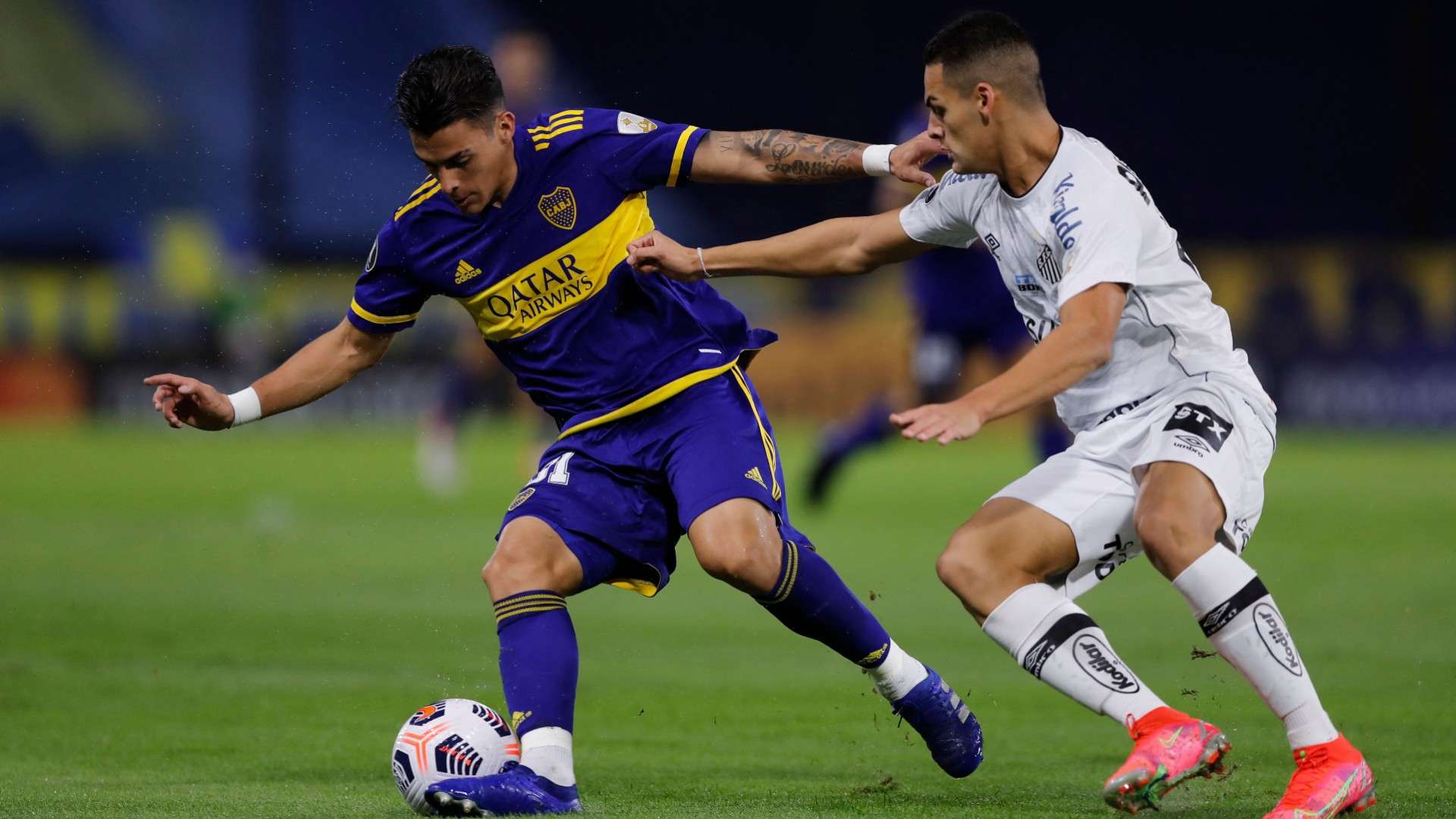 Cristian Pavon Boca Santos Copa Libertadores 27042021
