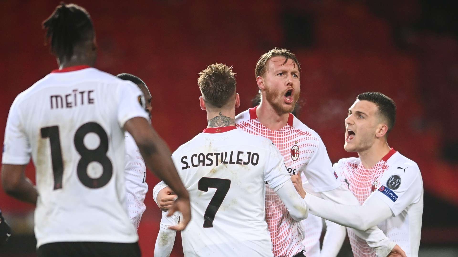 Kjaer AC Milan Manchester United 2021