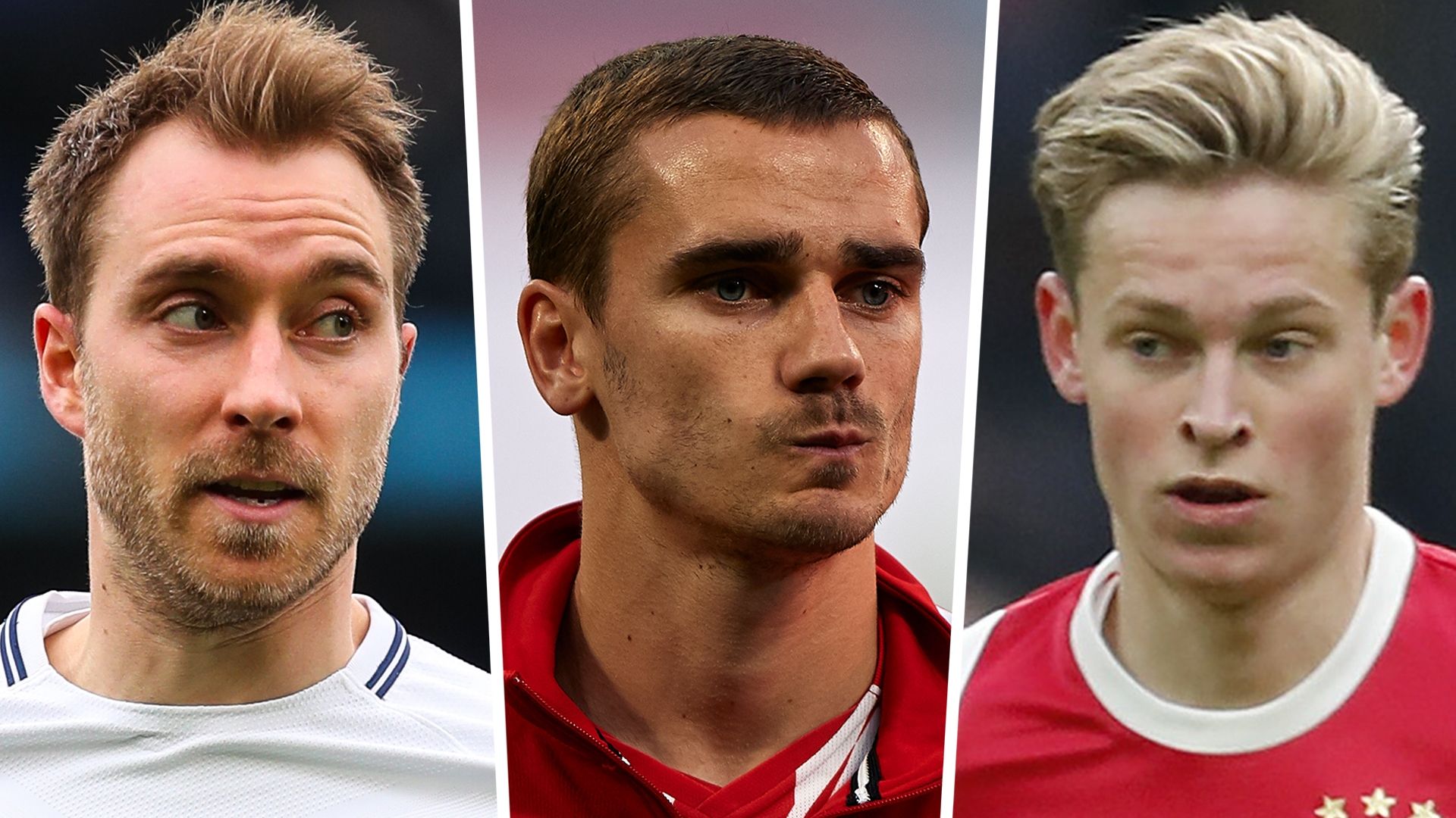 Christian Eriksen Antoine Griezmann Frenkie De Jong