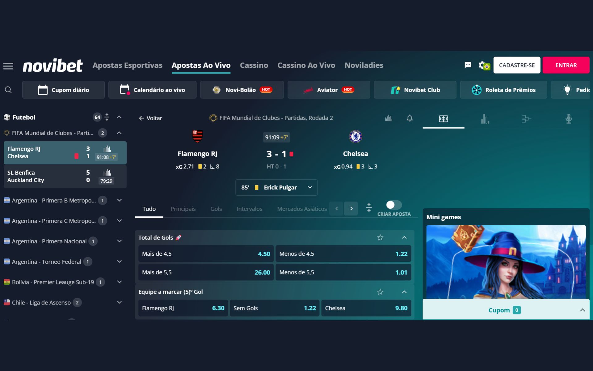 Novibet apostas ao vivo
