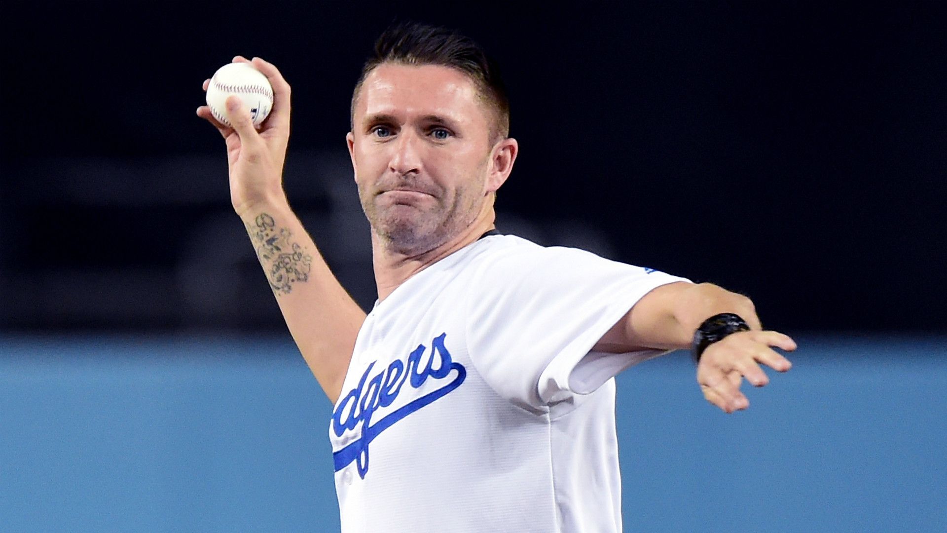 Robbie Keane First Pitch LA Dodgers