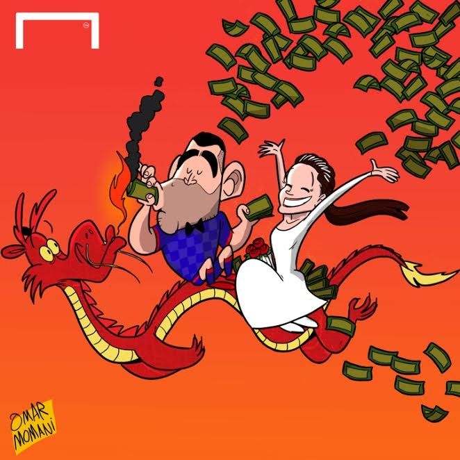 Cartoon Carlos Tevez China