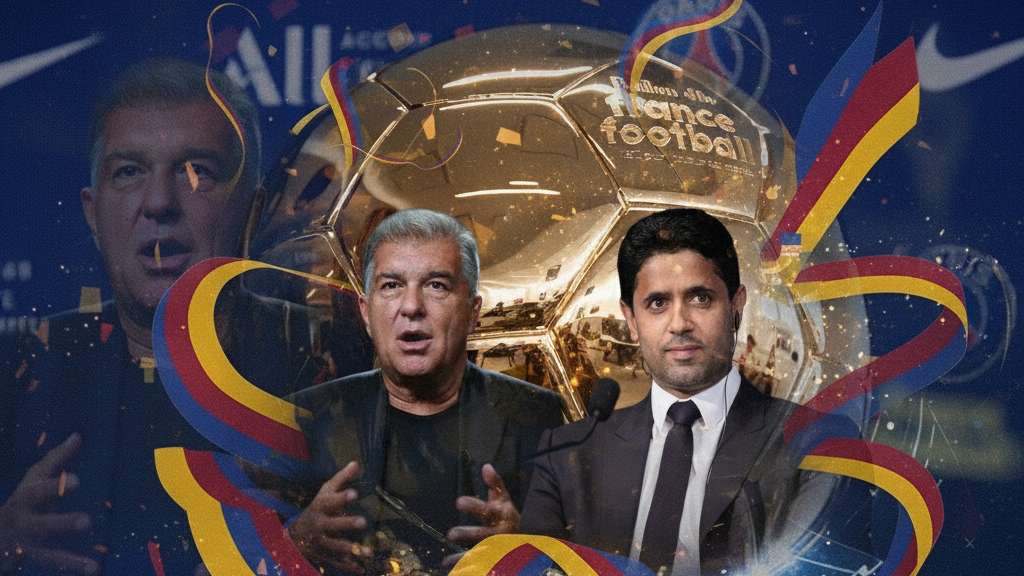 Joan Laporta Nasser Al Khelaifi Ballon d'Or