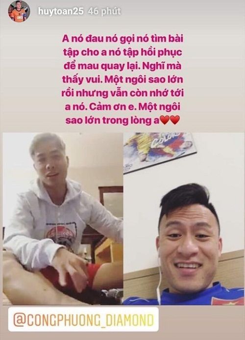 Võ Huy Toàn Công Phương Instagram story