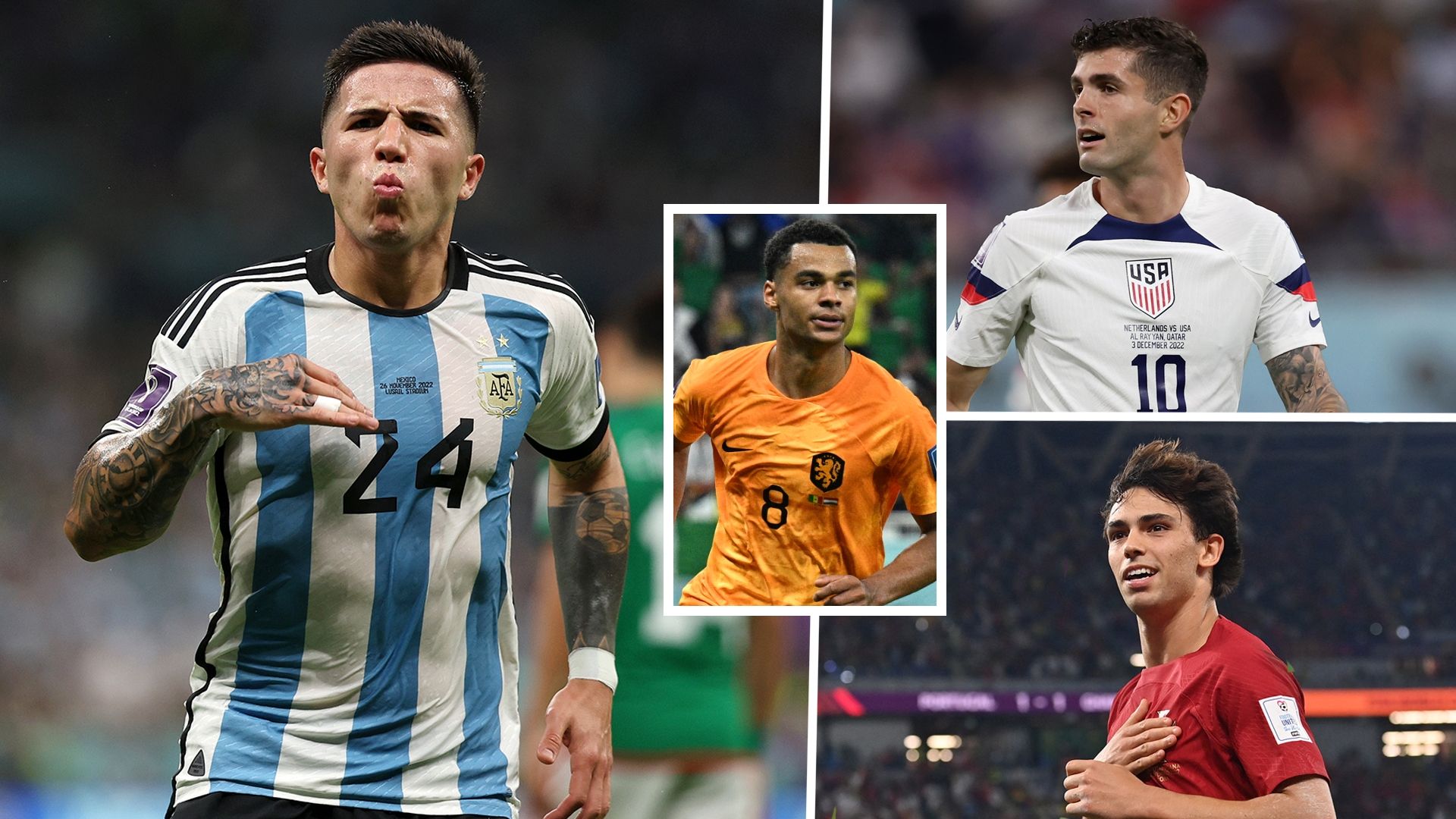 Enzo Fernandez Gakpo Pulisic Felix January transfers GFX