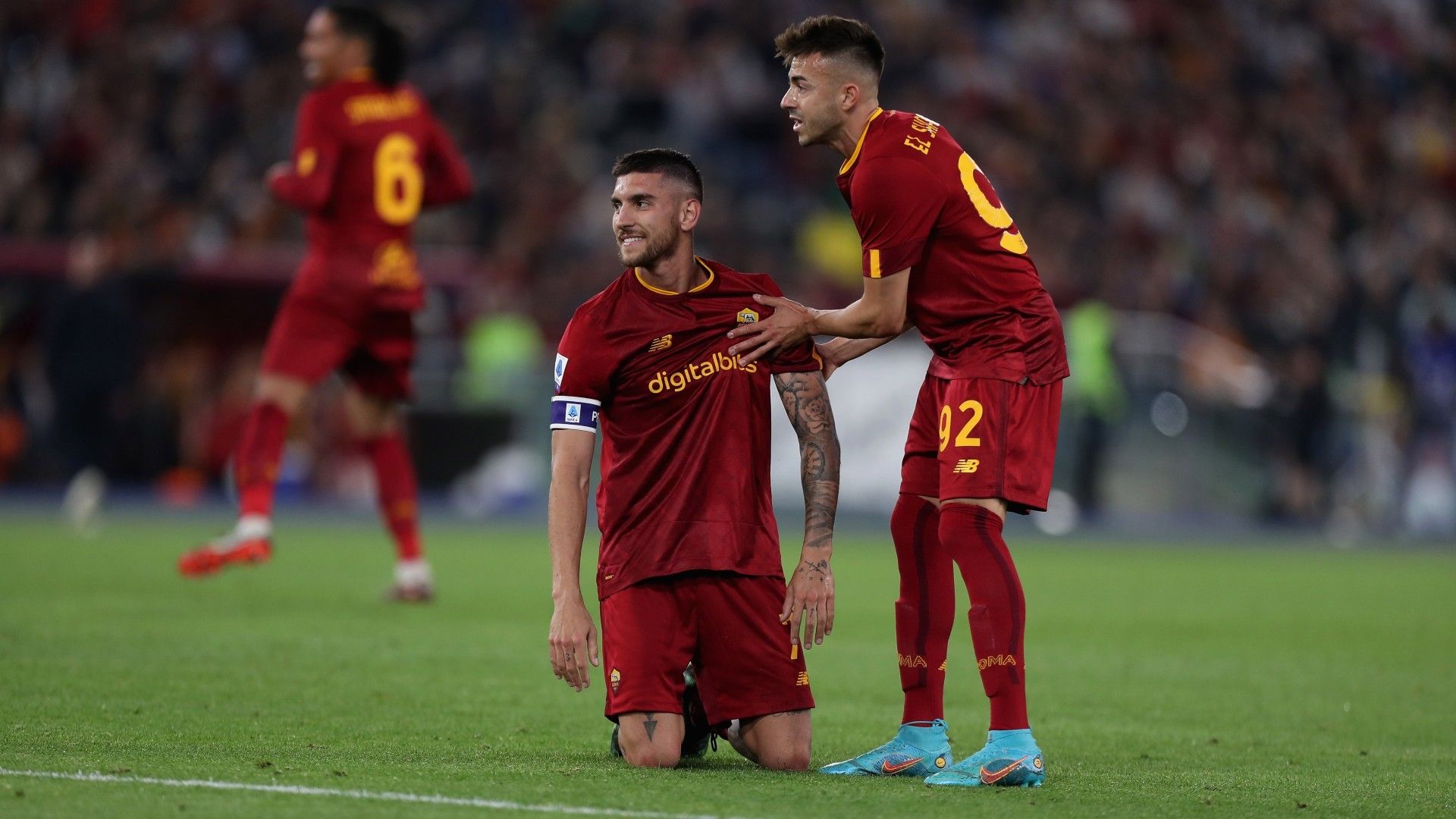 Pellegrini El Shaarawy Roma Venezia
