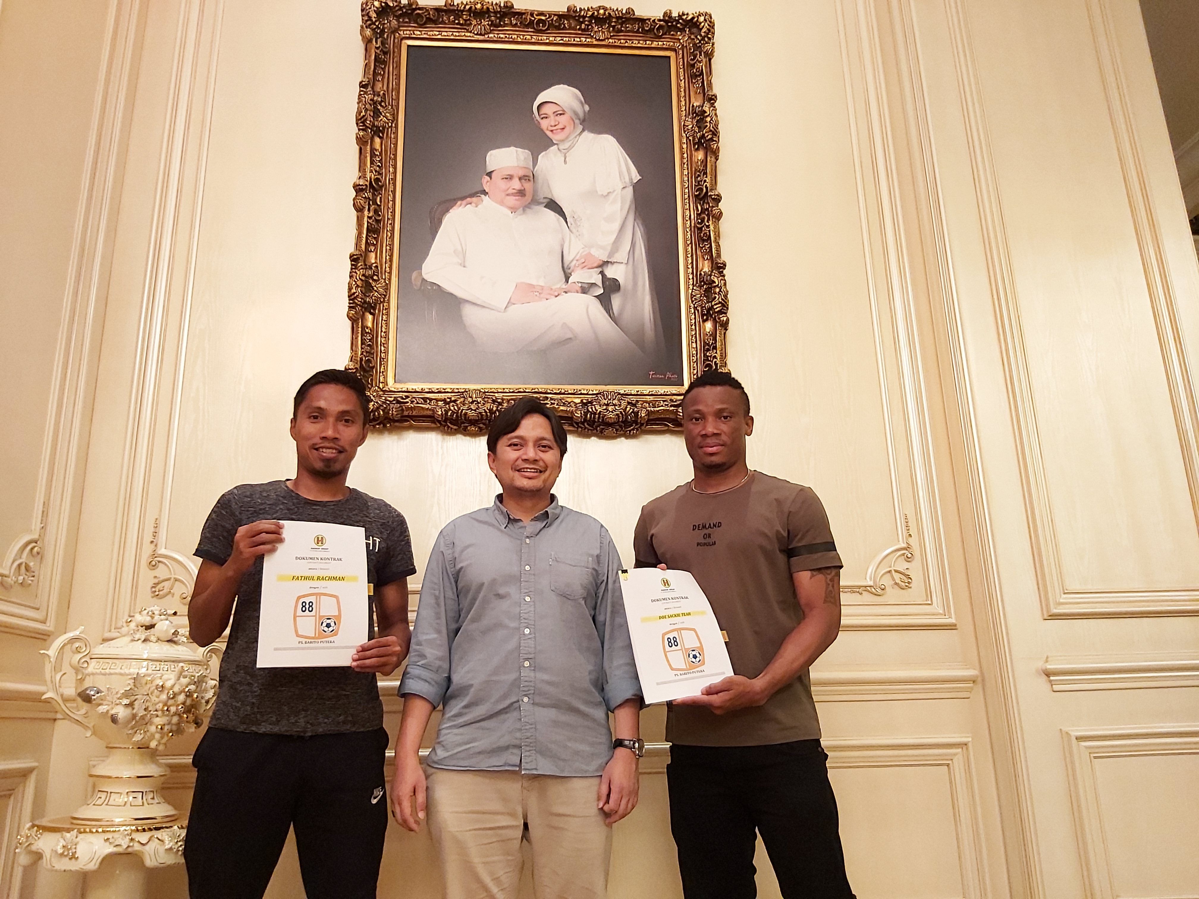 Barito Putera perkenalkan Sakcie Doe dan Faturrahman