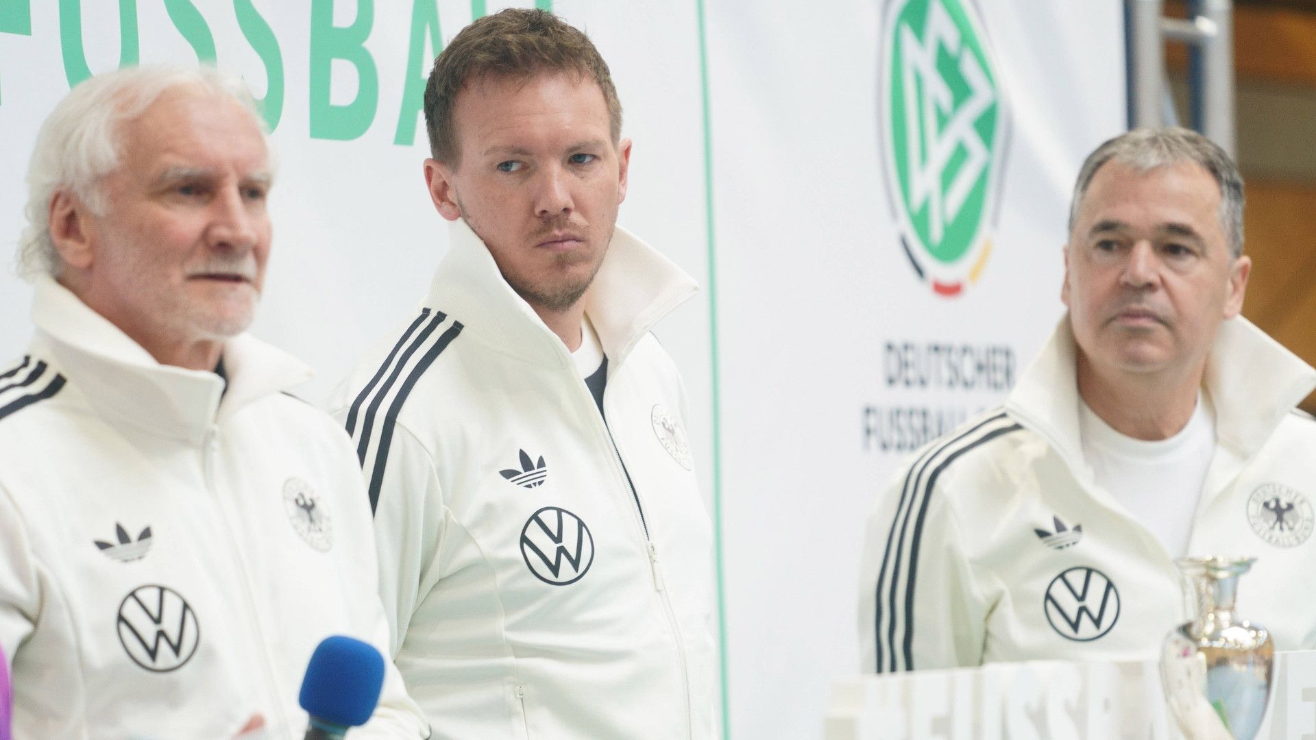 GERMANY ONLY: RUDI VÖLLER JULIAN NAGELSMANN ANDREAS RETTIG 