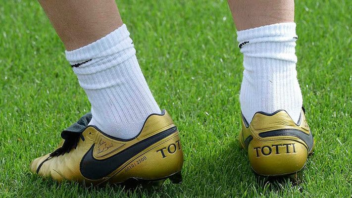 Francesco Totti's boots