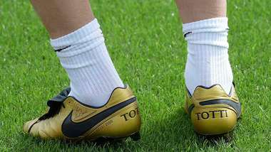 Francesco Totti's boots