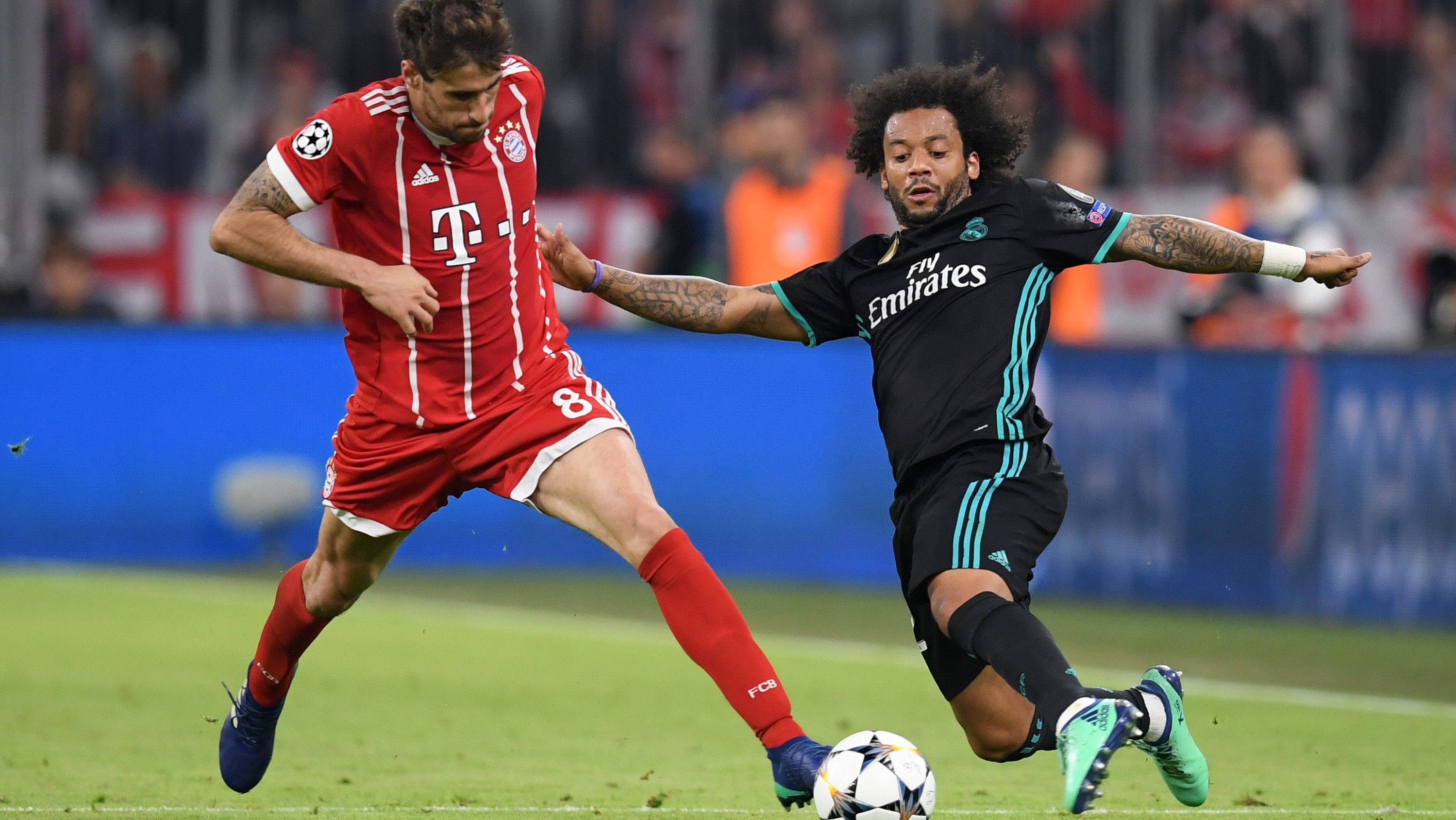 Javi Martinez Marcelo Bayern Munich Real Madrid UCL 25042018