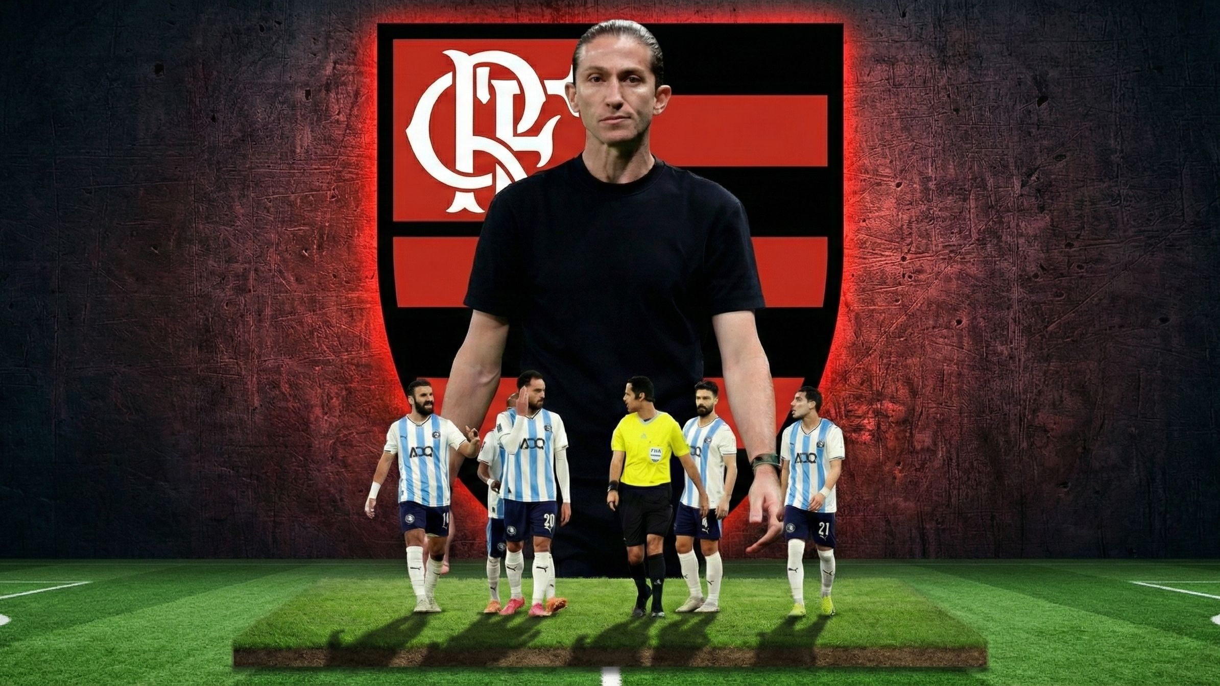 Filipe Luis Flamengo Pyramids (Goal Only)