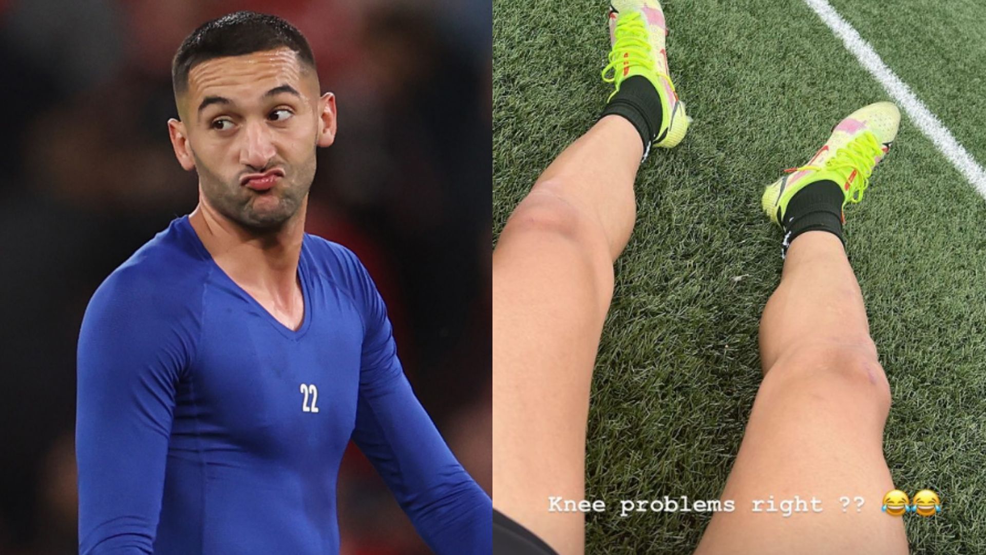 Hakim Ziyech knee split