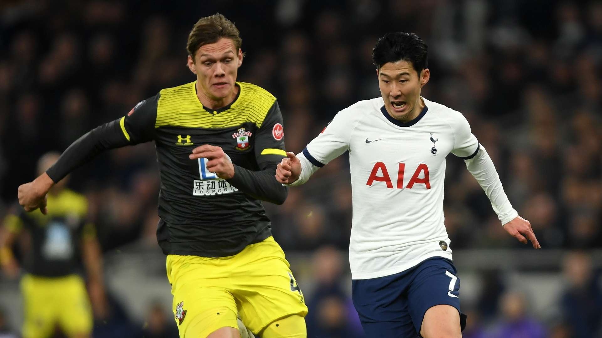 Heung-min Son, Jannik Vestergaard, Tottenham vs Southampton, FA Cup 2019-20