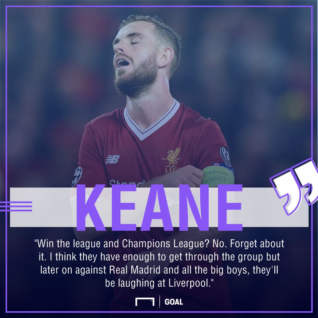 Roy Keane Liverpool Champions League laughing