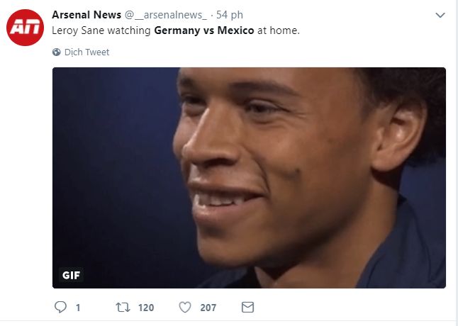 Reaction Mexico vs Germany