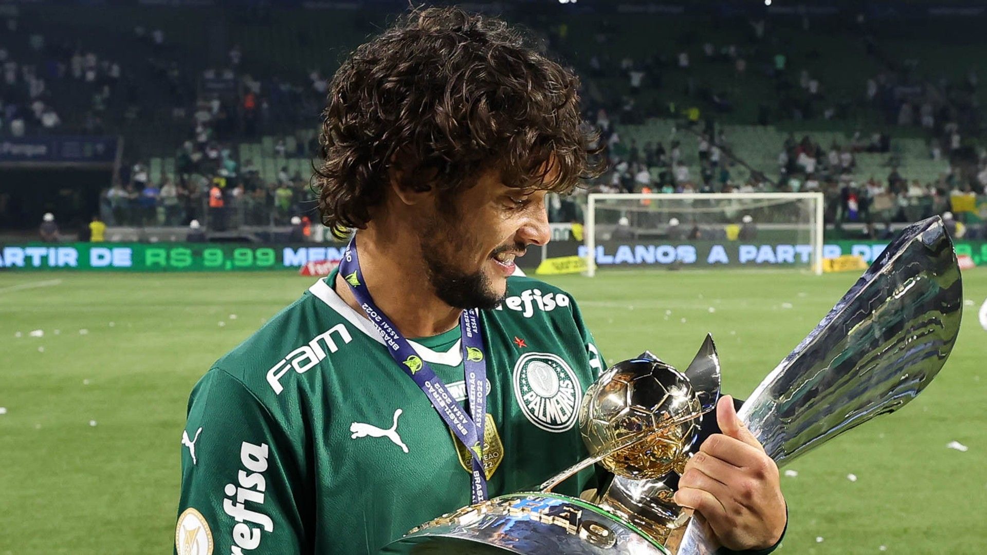Gustavo Scarpa Palmeiras taça Brasileirão 2022